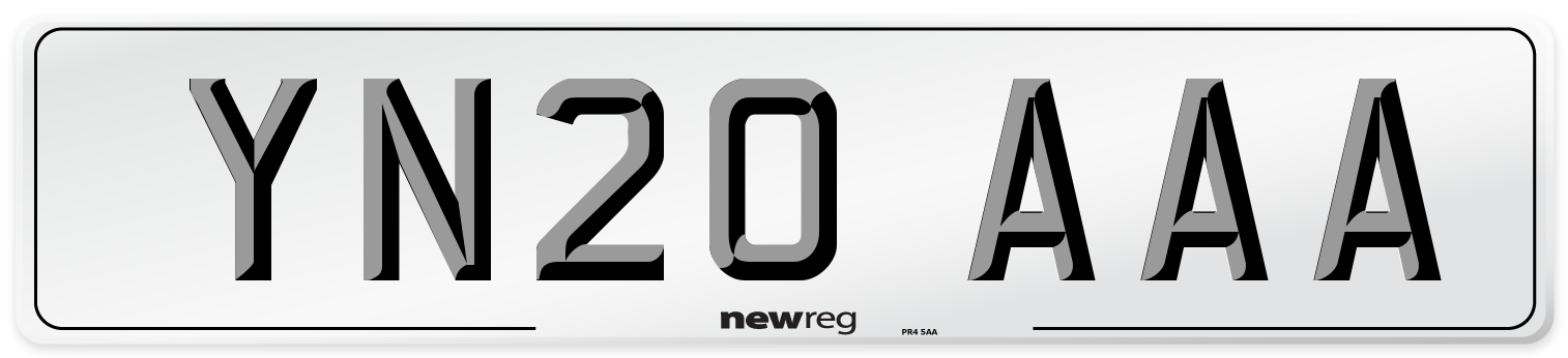 YN20 AAA Number Plate from New Reg